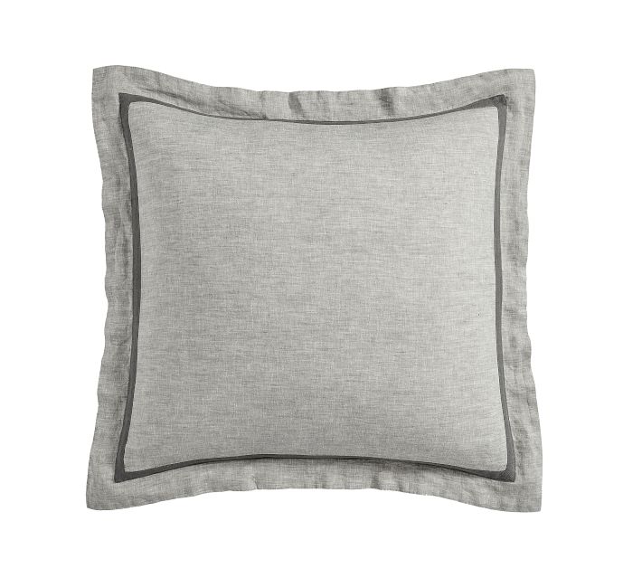 Belgian Flax Linen Frame Sham | Pottery Barn