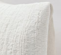 Elegant Floral Ivory/Blue Pillow Cover &amp; Throw Set