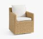 Kostas Wicker Swivel Outdoor Dining Chair
