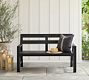 Malibu Metal Outdoor Porch Bench (54")