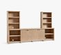 Modern Farmhouse Entertainment Centre with Cabinets (136")