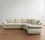 Pearce Roll Arm 3-Piece Curved Wedge Sectional (131")