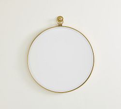 Open Box: Vintage Round Hanging Mirror (30") - Vintage Brass