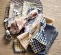 Two-Tone Gingham Organic Cotton Napkins - Set of 4