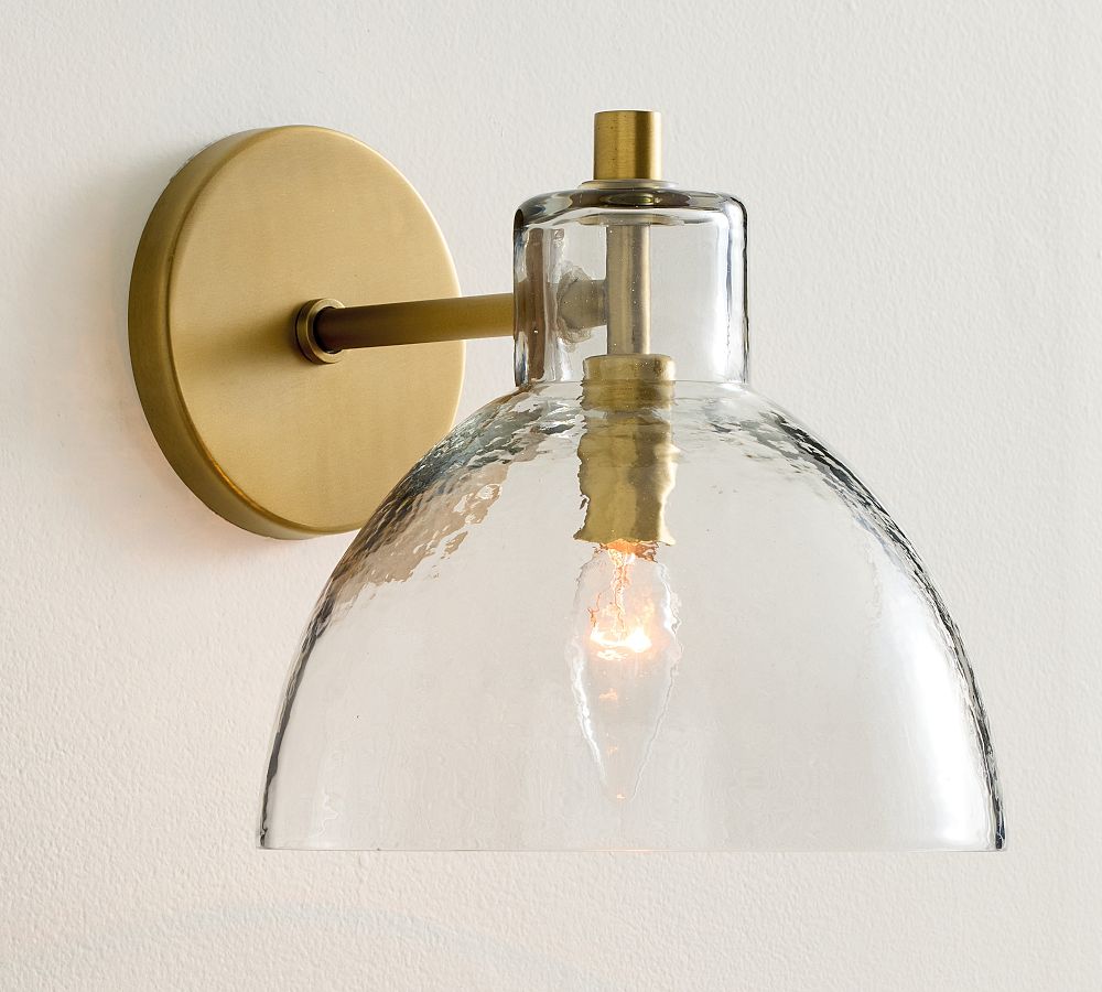 Bridget Petite Recycled Glass Sconce (10") by Pottery Barn