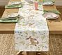 Bunny Embroidered Cotton Table Runner