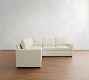Cameron Modern Square Arm 3-Piece L-Shaped Sectional (99")