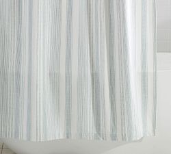 Hawthorn Stripe Cotton Shower Curtain