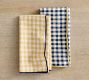 Two-Tone Gingham Organic Cotton Napkins - Set of 4
