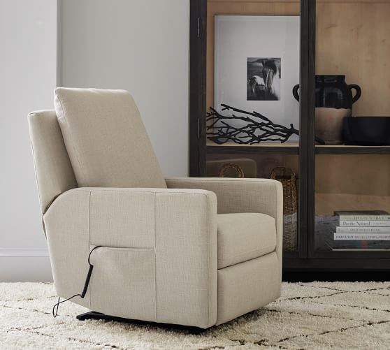 Ayden Square Arm Power Lift Recliner with Massage & Heat by Pottery Barn