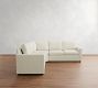 Cameron Modern Square Arm 3-Piece L-Shaped Wedge Sectional (104")