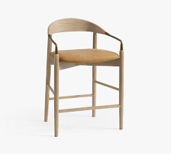 Laguna Leather Metal Counter Stool