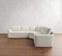 Pearce Square Arm Slipcovered 3-Piece L-Shaped Wedge Sectional (118"&ndash;126.5")