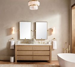 Solene Alabaster Round Flush Mount (14")