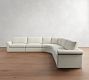Westwood Roll Arm Slipcovered 5-Piece Curved Wedge Sectional (153")