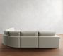 Westwood Roll Arm Slipcovered 5-Piece Curved Wedge Sectional (153")