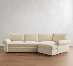 Pearce Roll Arm Deep Seat Cuddle Chaise Sectional (142"&ndash;172")
