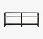 Everson Grand Glass Console Table (73")