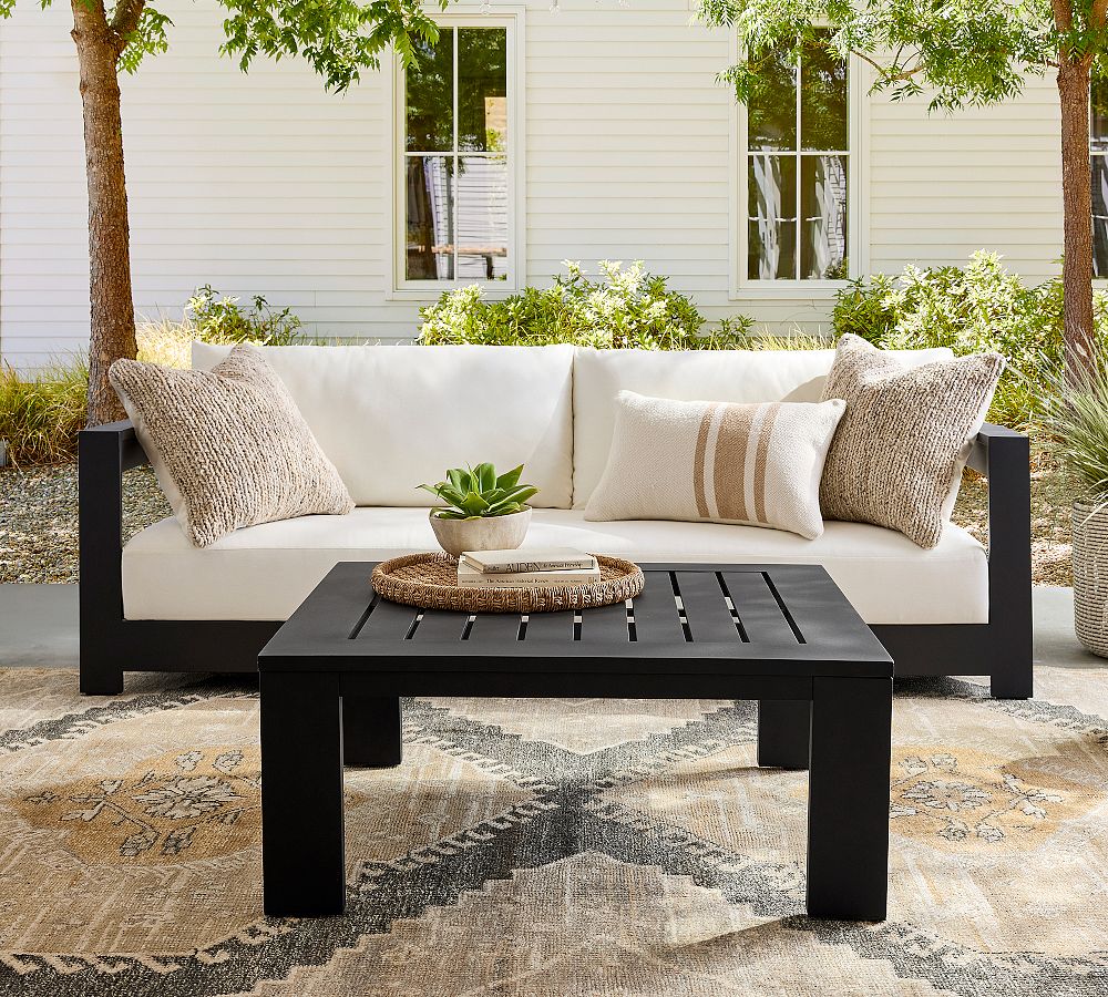 Malibu Metal Square Outdoor Grand Coffee Table (40") by Pottery Barn