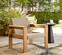Malibu Teak &amp; Rope Outdoor Lounge Chair