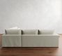 Westwood Roll Arm Deep Seat Slipcovered 3-Piece L-Shaped Sectional (125")