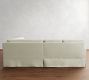 York Roll Arm Deep Seat Slipcovered 3-Piece Wedge Sectional (109")