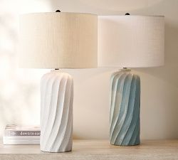 Ollie Ceramic Twist Table Lamp (25")