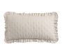 Belgian Flax Linen Ruffle Tufted Quilted Sham