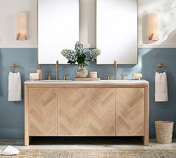 Blair Herringbone Double Sink Vanity (64")