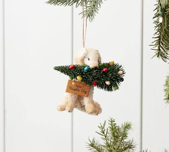 Bottlebrush Dog Ornament