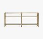 Everson Grand Glass Console Table (73")