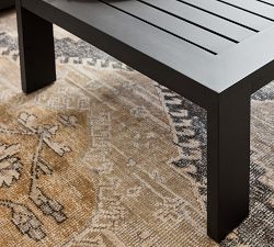 Malibu Metal Rectangular Outdoor Grand Coffee Table (58")
