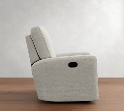 PB Comfort Modern Square Arm Swivel Recliner