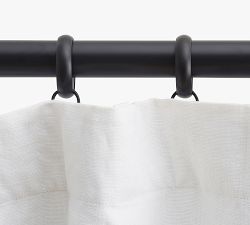 Quiet-Glide Double Round Curtain Rings - Set of 10