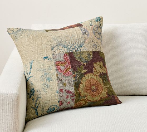 Ruby Pieced Patchwork Pillow Cover