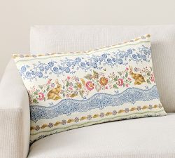 Botanical Bunny Reversible Lumbar Pillow Cover