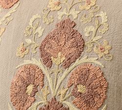 Emerald Embroidered Pillow Cover