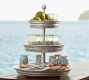 Galvanized Metal Three Tiered Stand