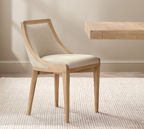 Vintners Upholstered Wood Frame Dining Chair by Pottery Barn