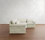 York Roll Arm Deep Seat Slipcovered 3-Piece Wedge Sectional (109")