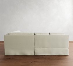 York Slope Arm Slipcovered 3-Piece Wedge Sectional (102")