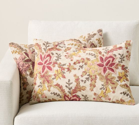 Aila Embroidered Pillow Cover