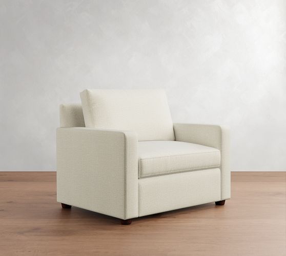 Cameron Modern Square Arm Chair and a Half by Pottery Barn