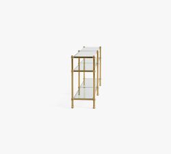 Everson Grand Glass Console Table (73")