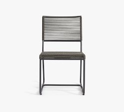 Noe Metal &amp; Rope Outdoor Dining Chair