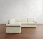 PB Comfort Modern Roll Arm Slipcovered 3-Piece L-Shaped Sectional (108")