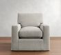 PB Comfort Modern Square Arm Slipcovered Chair