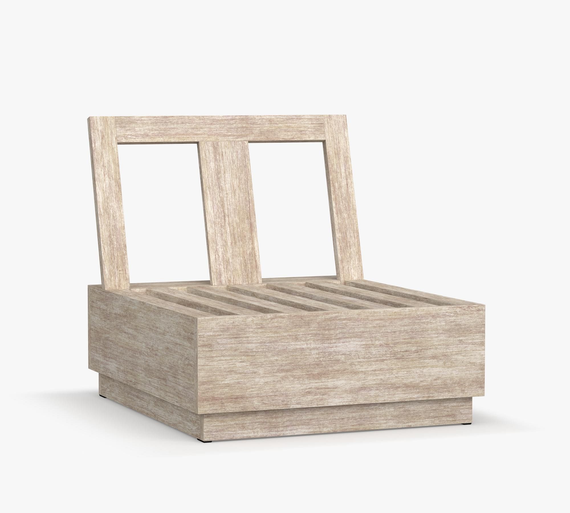 Build Your Own - Indio Eucalyptus Modern Platform Outdoor Sectional Components - thumbnail 2