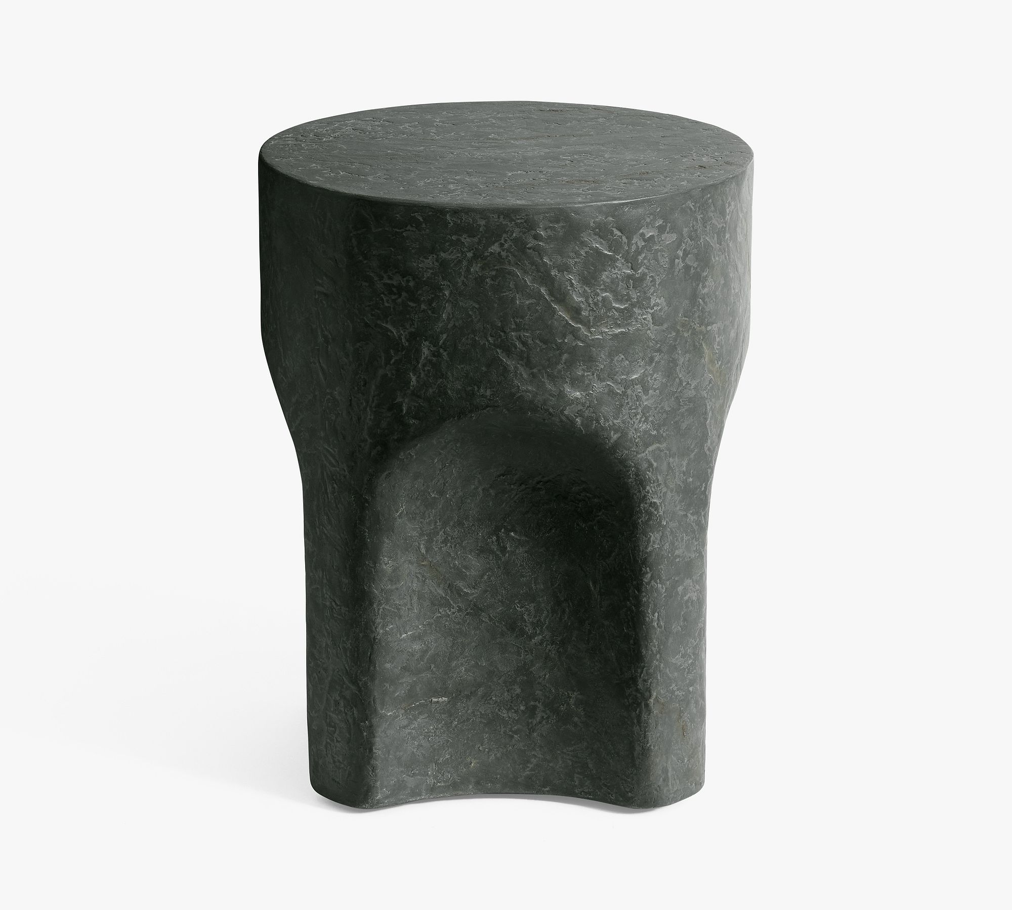 Lagos Round Concrete Outdoor Side Table (14")
