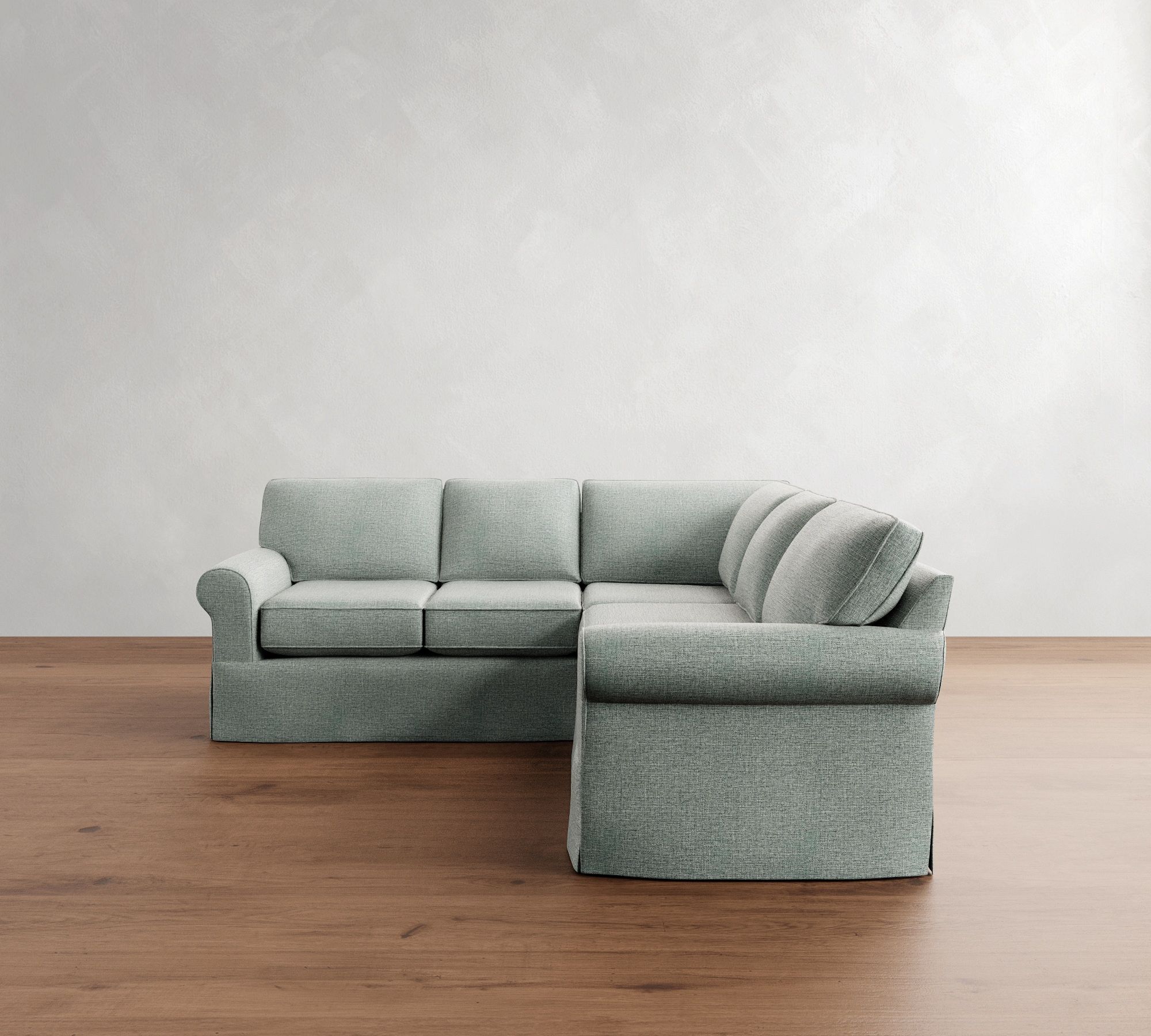 Buchanan Roll Arm Slipcovered 3-Piece L-Shaped Sectional (95") - thumbnail 8